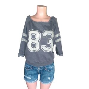 LA Kitty Y2K Vintage Sweatshirt Gray Large